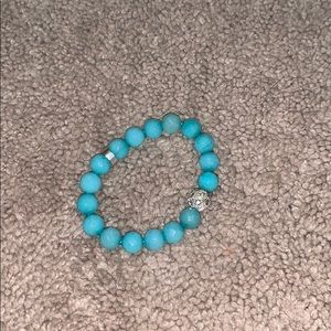Teal beaded bracelet